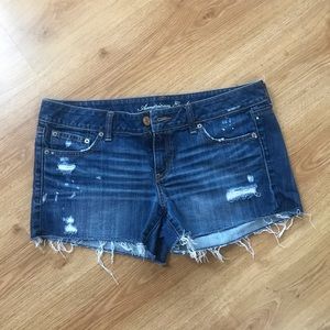 American Eagle Distressed Jean Shorts